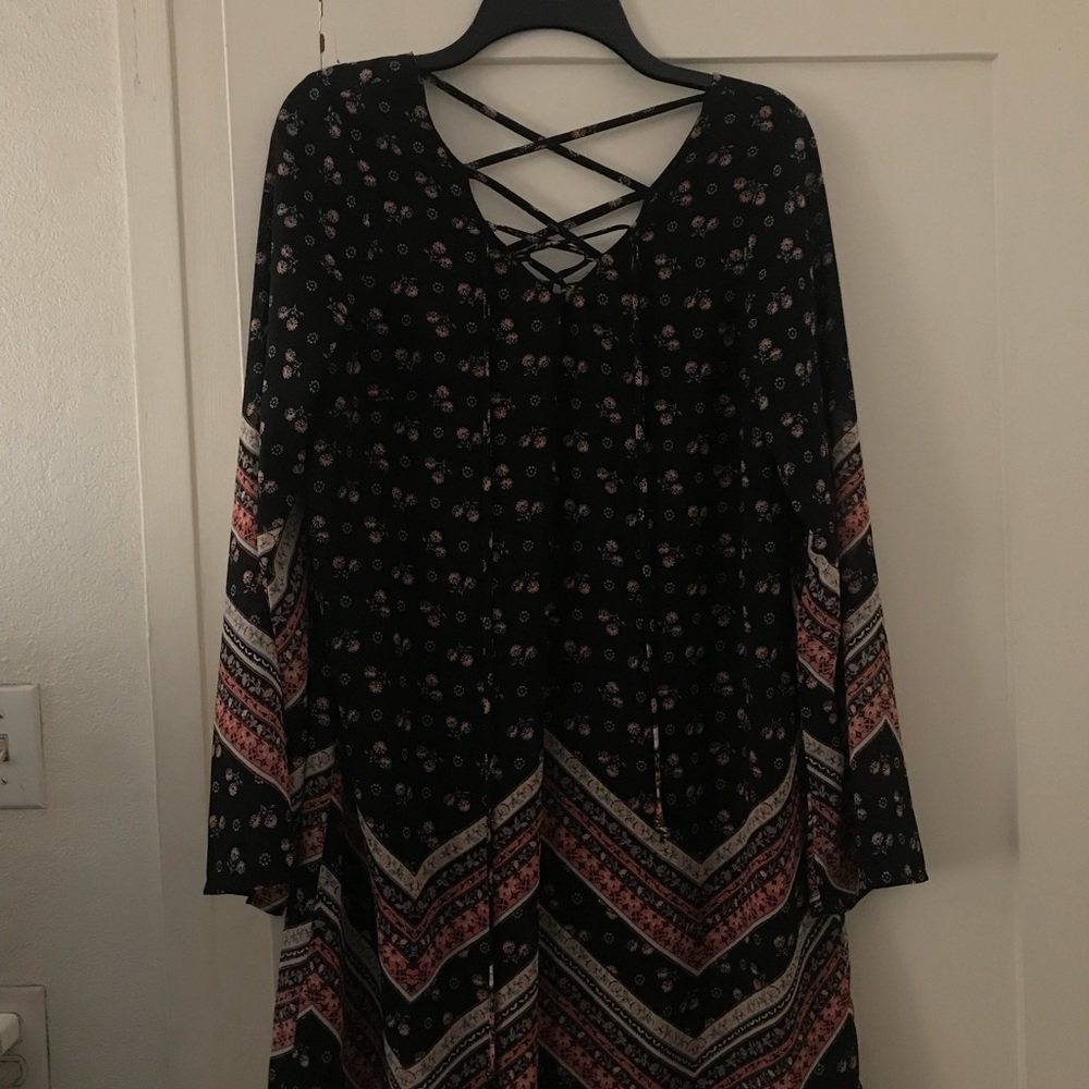 xhileration lace up dress